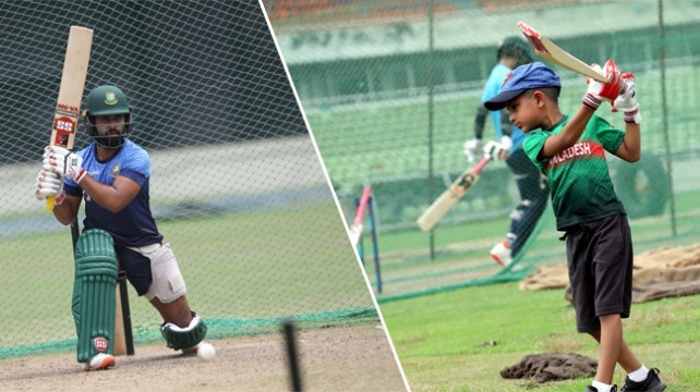 Son Arham in field practice with Tamim